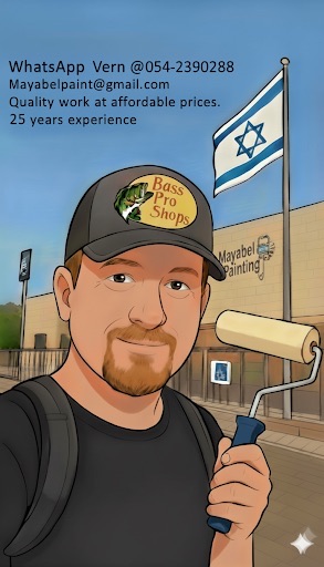Illustrated portrait of Vern holding a paint roller
